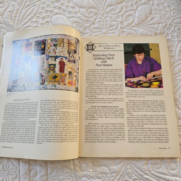 Leisure Arts "Quilt With The Best" 1992 Softcover Book, Techniques & Patterns - Picture 8 of 12